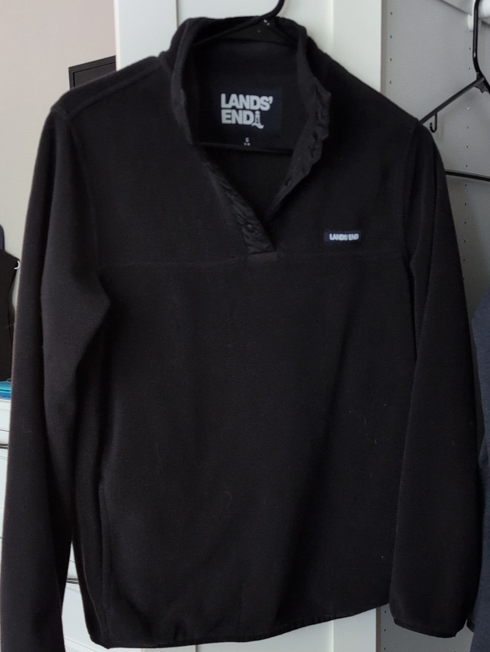 Lands' End Small Women's Fleece Quarter Snap Pull Over